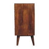 Pineapple Chestnut Carved Chest NOVEX FURNITURES
