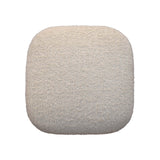 Boucle Cream Square Footstool NOVEX FURNITURES