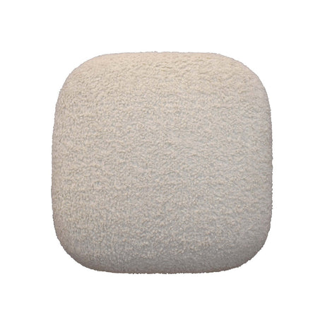 Boucle Cream Square Footstool NOVEX FURNITURES