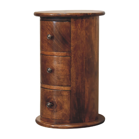 Mini Chestnut Drum Chest - NOVEX FURNITURE