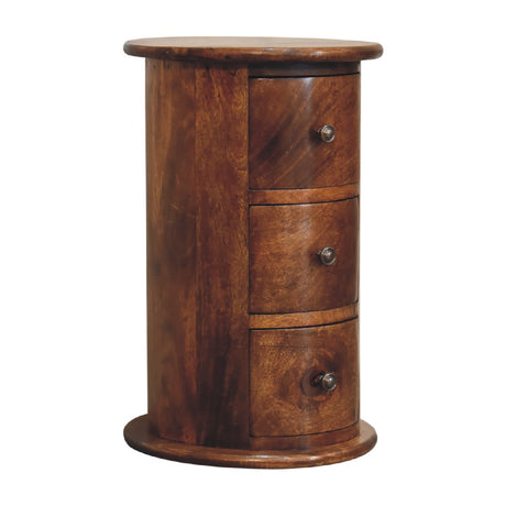 Mini Chestnut Drum Chest - NOVEX FURNITURE