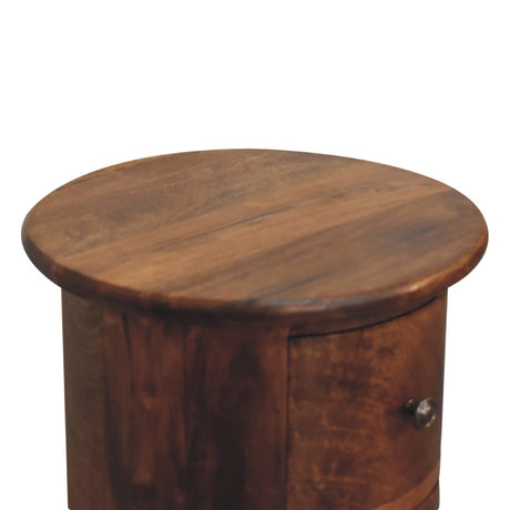 Mini Chestnut Drum Chest - NOVEX FURNITURE