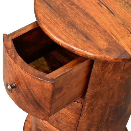 Mini Chestnut Drum Chest - NOVEX FURNITURE