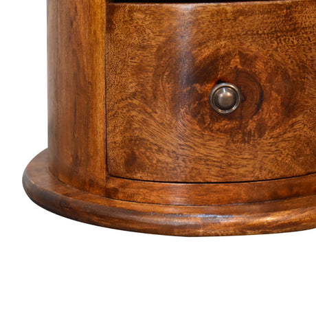 Mini Chestnut Drum Chest - NOVEX FURNITURE