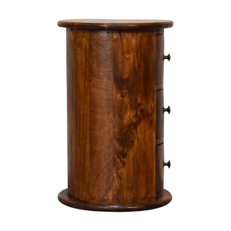 Mini Chestnut Drum Chest - NOVEX FURNITURE