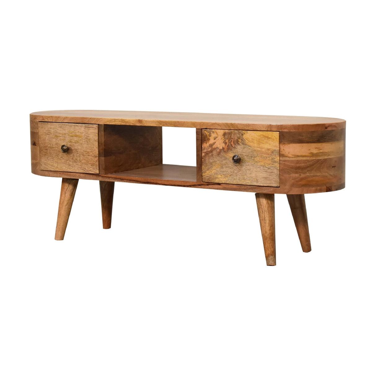 Mini Rounded Entertainment Unit - NOVEX FURNITURE