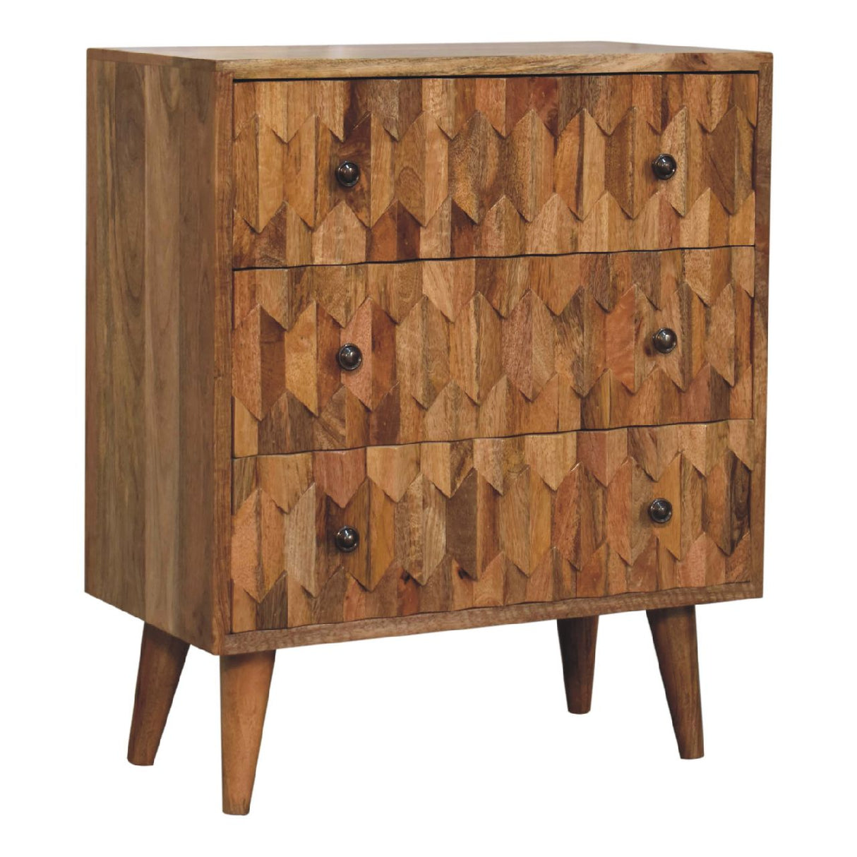 Mini Pineapple Carved Chest NOVEX FURNITURES