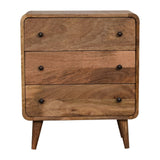 Mini Curved Oak-ish Chest NOVEX FURNITURES