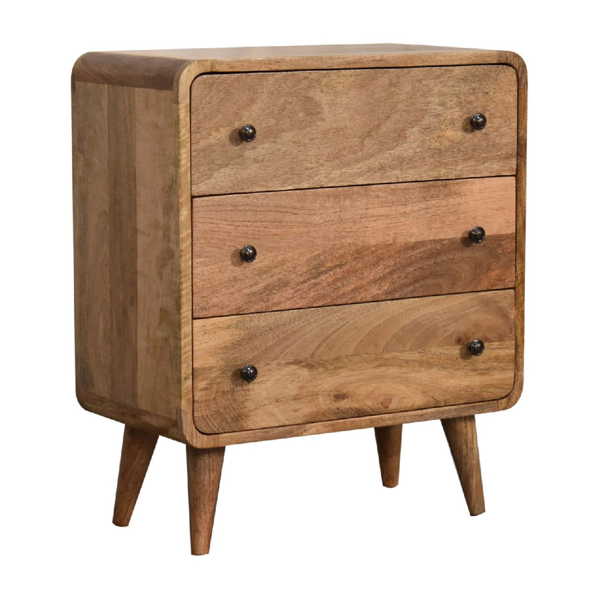 Mini Curved Oak-ish Chest NOVEX FURNITURES