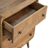 Mini Curved Oak-ish Chest NOVEX FURNITURES