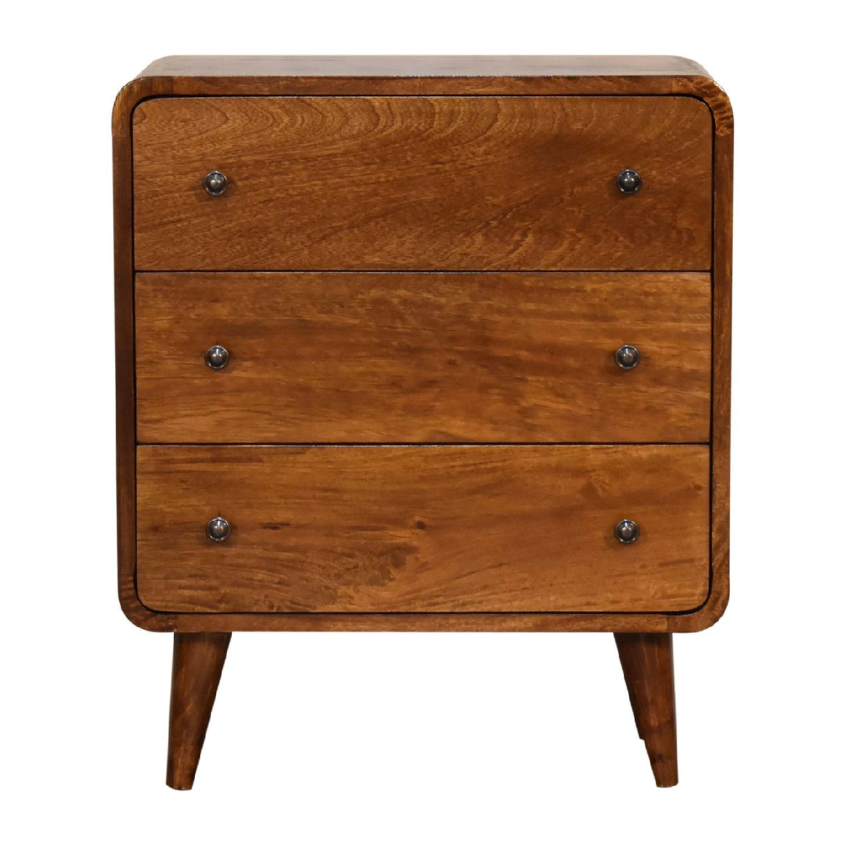 Mini Curved Chestnut Chest - NOVEX FURNITURE