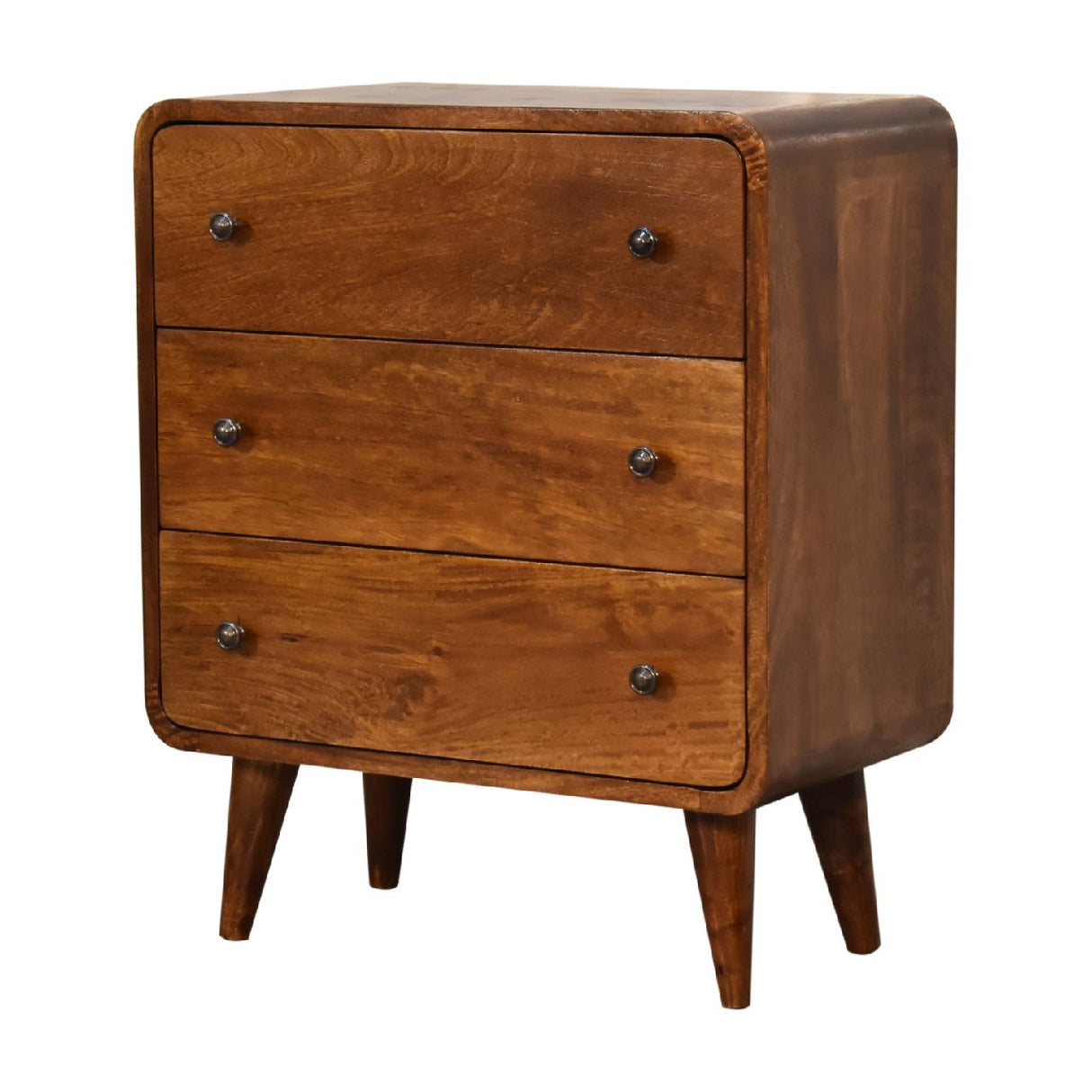 Mini Curved Chestnut Chest - NOVEX FURNITURE