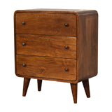 Mini Curved Chestnut Chest - NOVEX FURNITURE