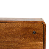 Mini Curved Chestnut Chest - NOVEX FURNITURE
