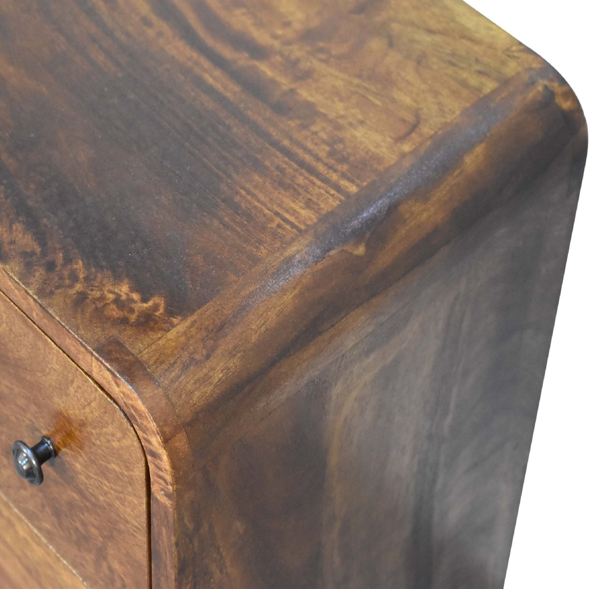Mini Curved Chestnut Chest - NOVEX FURNITURE