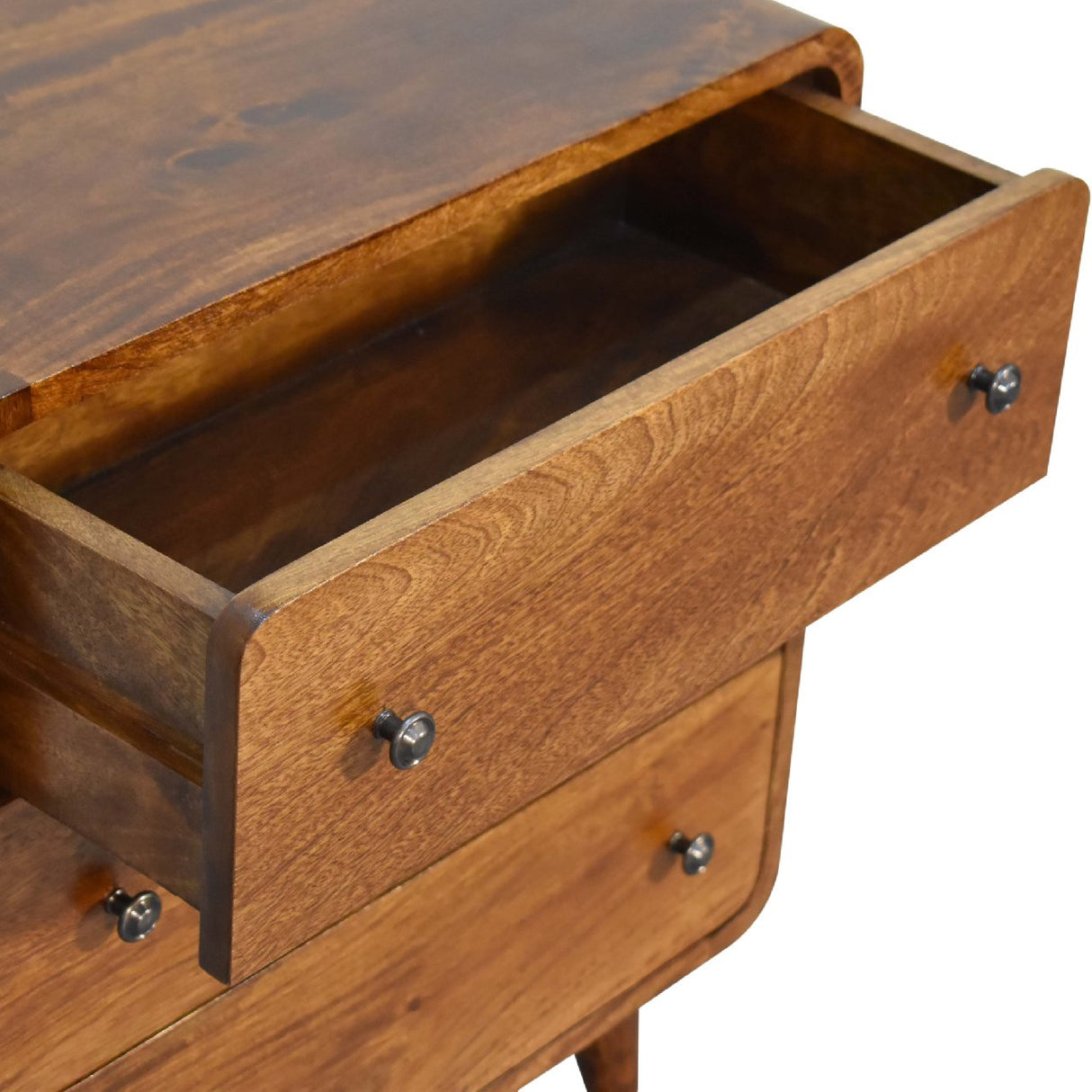 Mini Curved Chestnut Chest - NOVEX FURNITURE