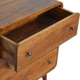 Mini Curved Chestnut Chest - NOVEX FURNITURE
