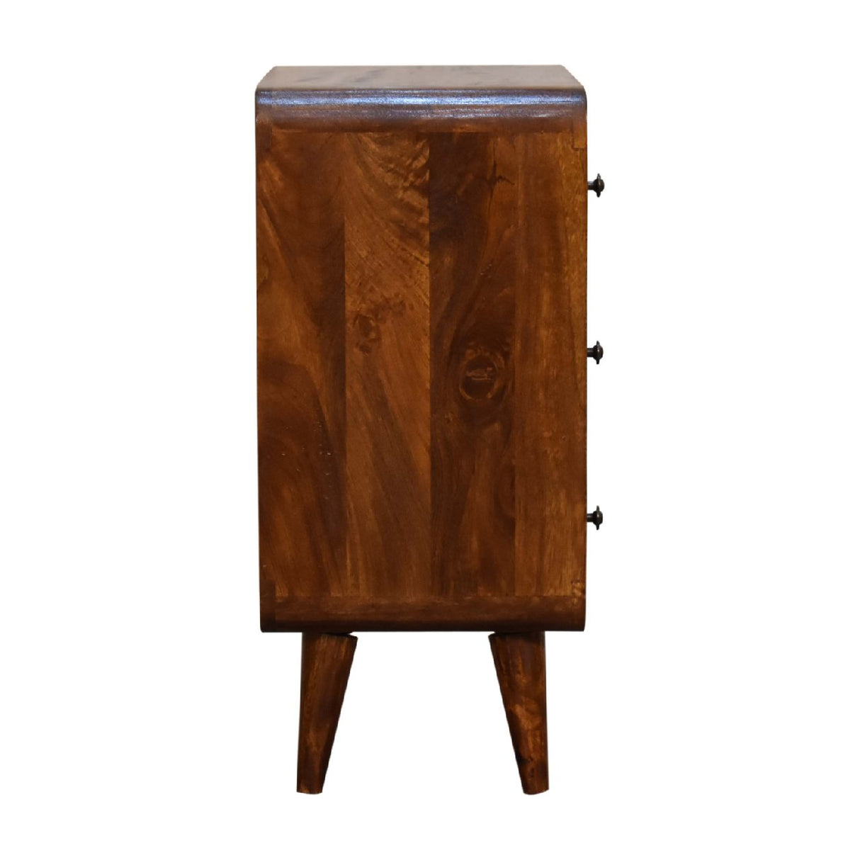 Mini Curved Chestnut Chest - NOVEX FURNITURE