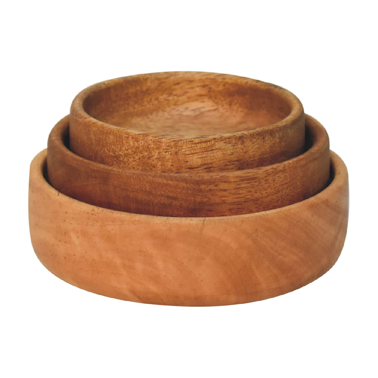 Solid Wood Fruit Bowl Set of 3 - NOVEX FURNITURE