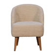 Cream Boucle Tub Chair NOVEX FURNITURES