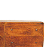 Large Curved Chestnut Chest NOVEX FURNITURES