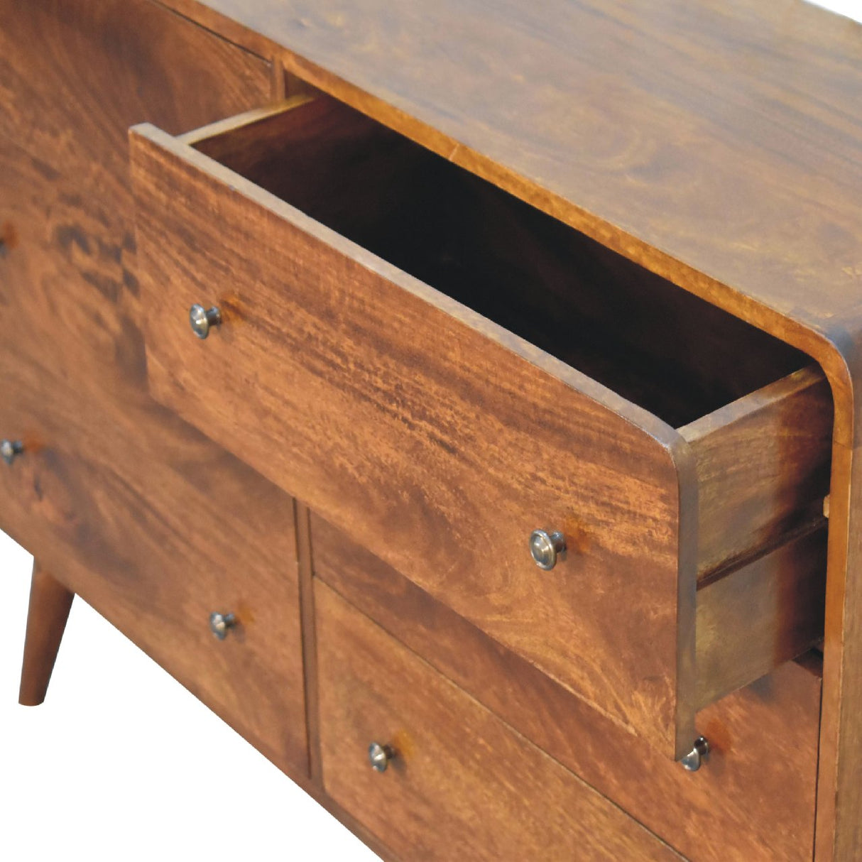 Large Curved Chestnut Chest NOVEX FURNITURES