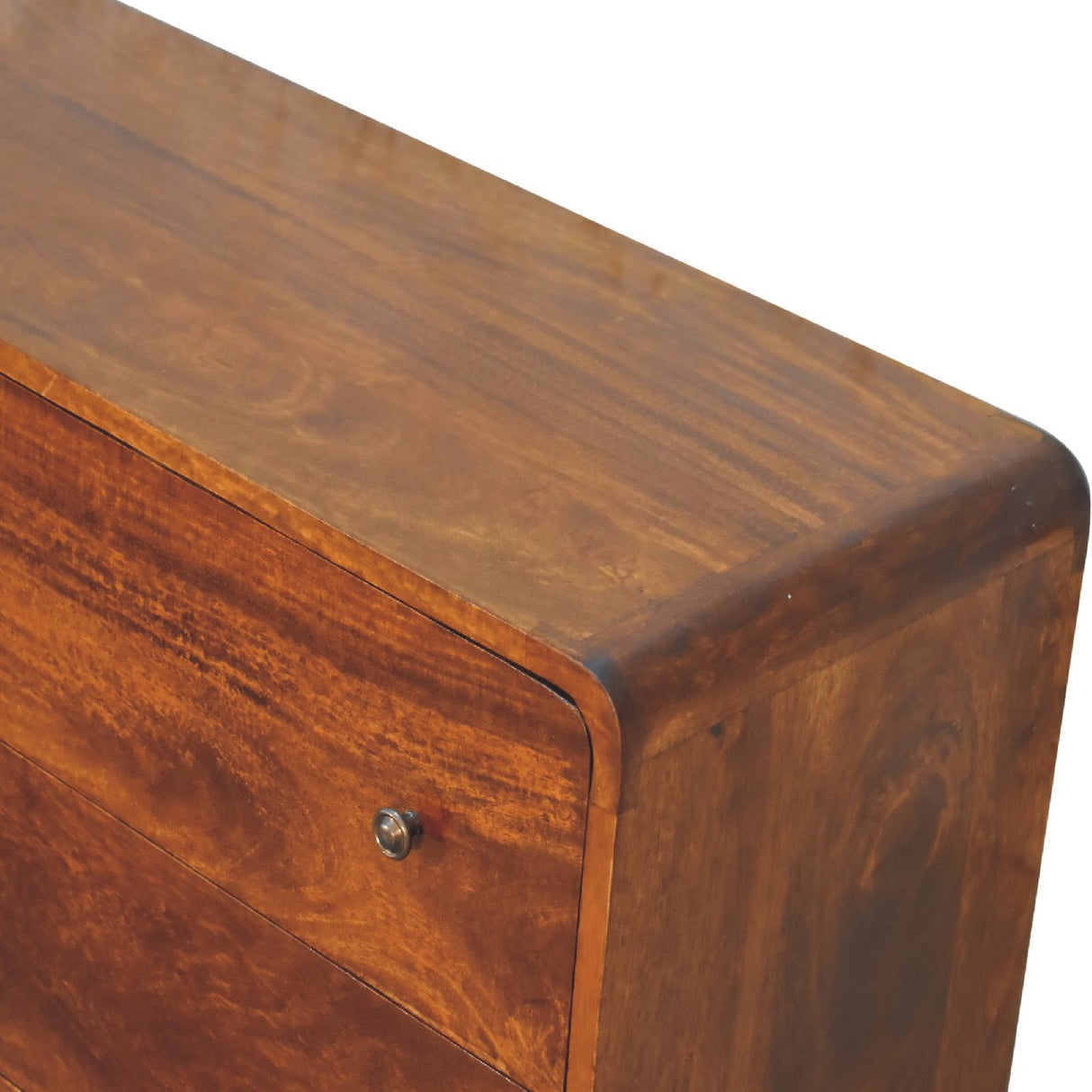 Large Curved Chestnut Chest NOVEX FURNITURES