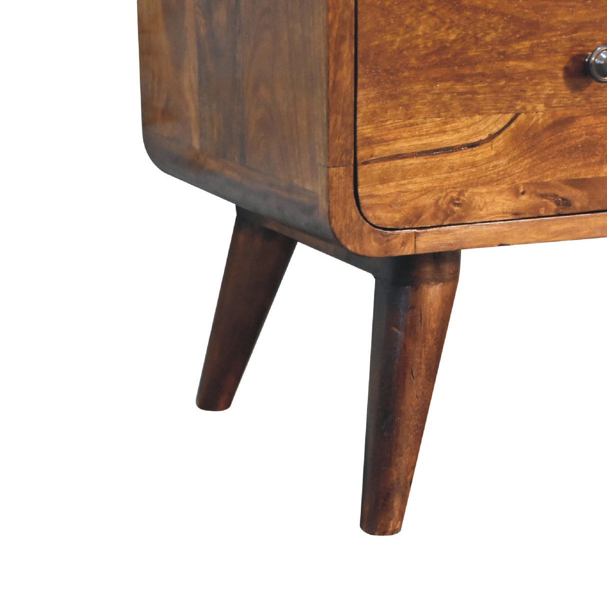2 over 3 Curved Chestnut Chest NOVEX FURNITURES