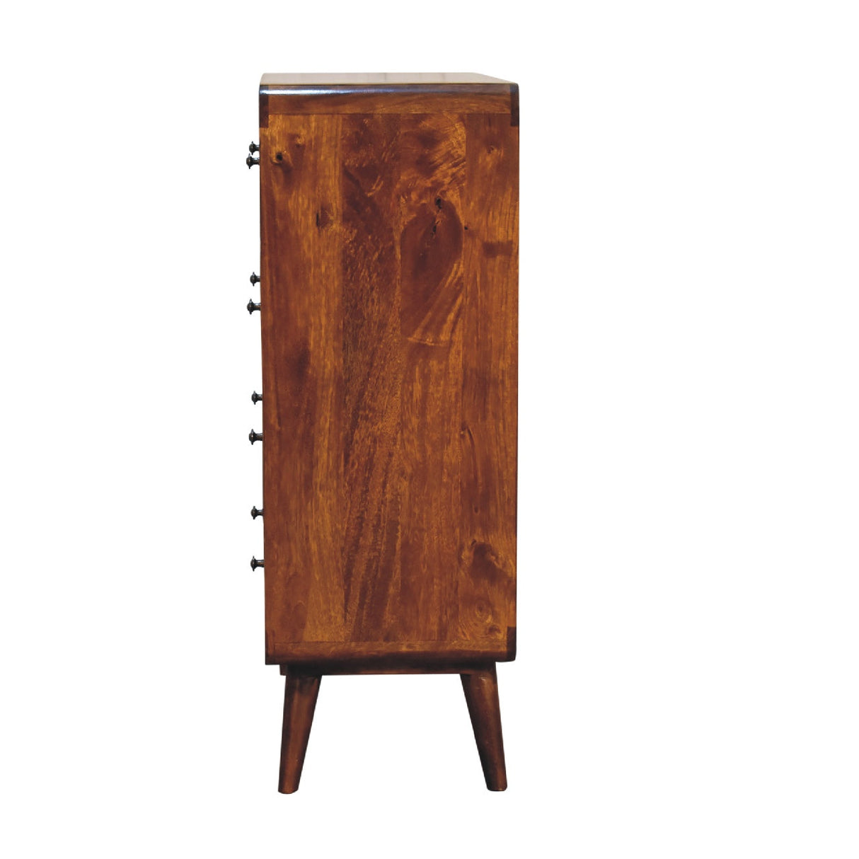2 over 3 Curved Chestnut Chest NOVEX FURNITURES