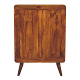 2 over 3 Curved Chestnut Chest NOVEX FURNITURES