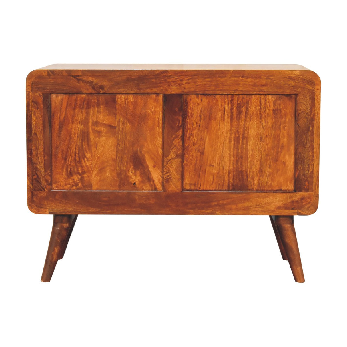 2 Drawer Curved Chestnut Chest NOVEX FURNITURES