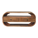 2 Drawer Curved Edge Media Unit NOVEX FURNITURES
