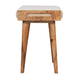 Boucle Cream Tray Style Footstool NOVEX FURNITURES
