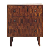 Chestnut Pineapple Carved Chest NOVEX FURNITURES