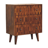 Chestnut Pineapple Carved Chest NOVEX FURNITURES