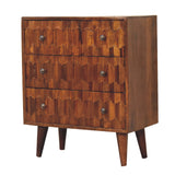 Chestnut Pineapple Carved Chest NOVEX FURNITURES