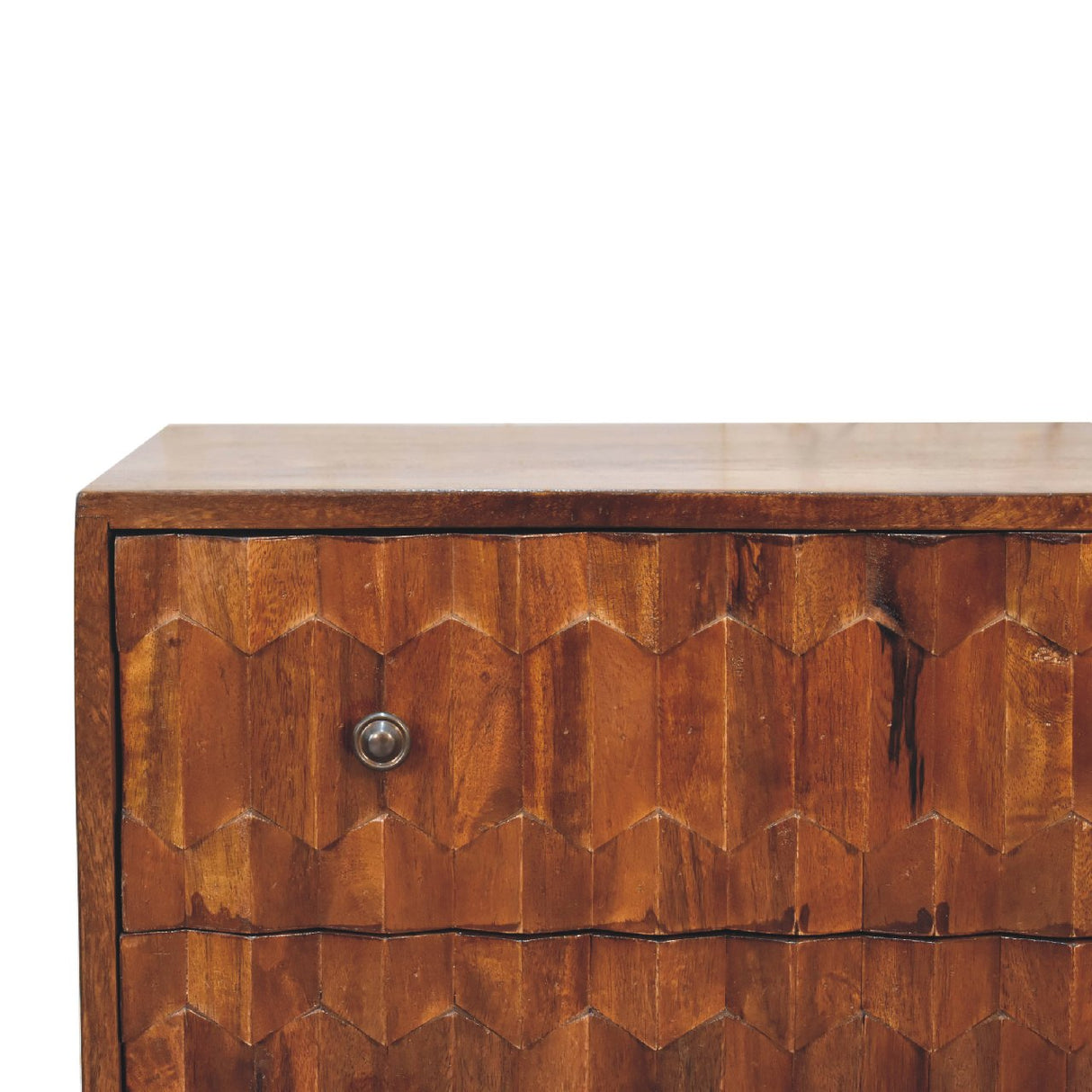 Chestnut Pineapple Carved Chest NOVEX FURNITURES