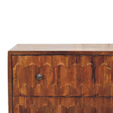 Chestnut Pineapple Carved Chest NOVEX FURNITURES