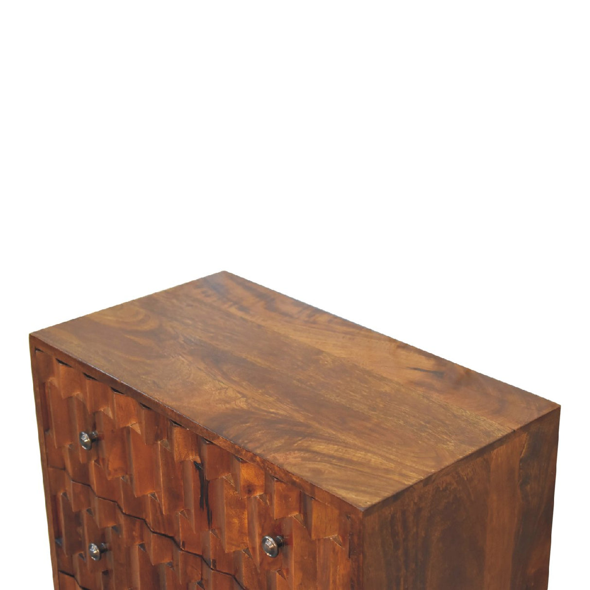 Chestnut Pineapple Carved Chest NOVEX FURNITURES