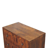 Chestnut Pineapple Carved Chest NOVEX FURNITURES