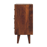 Chestnut Pineapple Carved Chest NOVEX FURNITURES