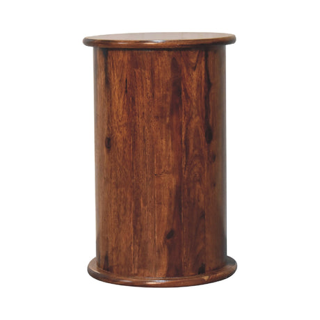 3 Drawer Chestnut Sheesham Drum NOVEX FURNITURES