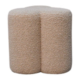 Mud Boucle Clover Footstool NOVEX FURNITURES