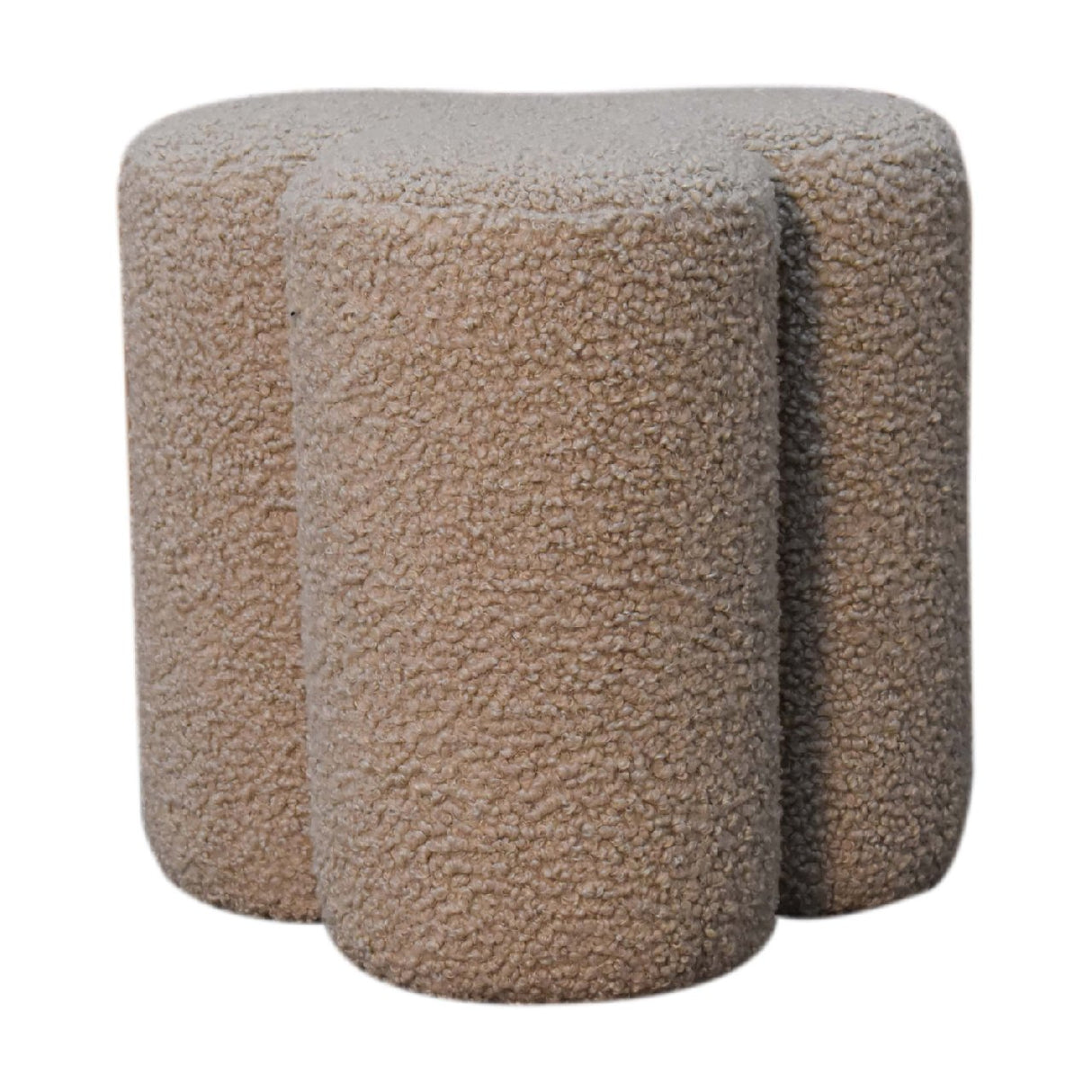 Mud Boucle Clover Footstool NOVEX FURNITURES