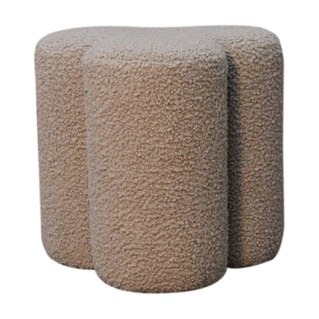 Mud Boucle Clover Footstool NOVEX FURNITURES