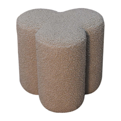 Mud Boucle Clover Footstool NOVEX FURNITURES
