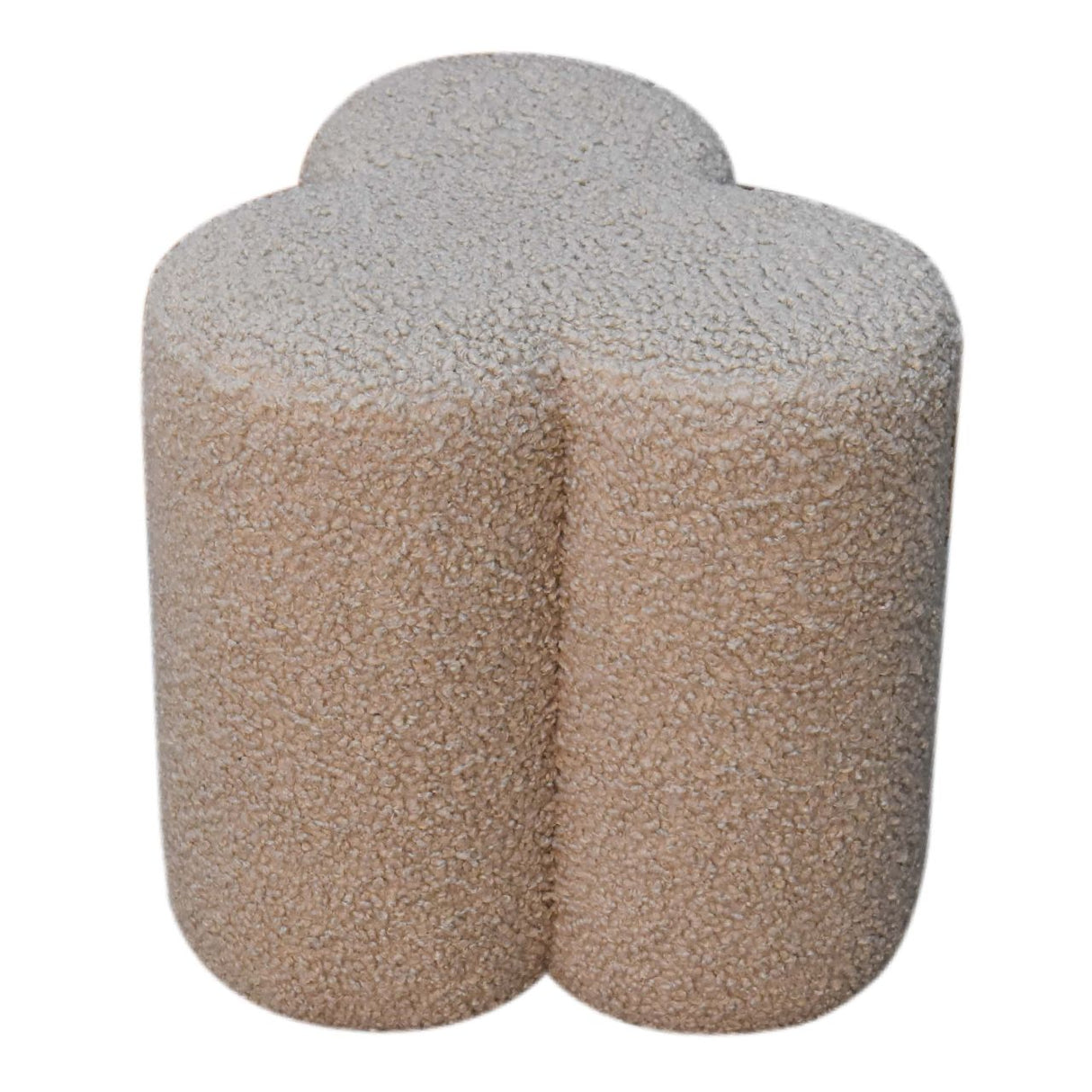 Mud Boucle Clover Footstool NOVEX FURNITURES
