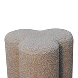 Mud Boucle Clover Footstool NOVEX FURNITURES