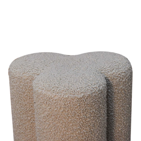Mud Boucle Clover Footstool NOVEX FURNITURES