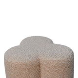 Mud Boucle Clover Footstool NOVEX FURNITURES